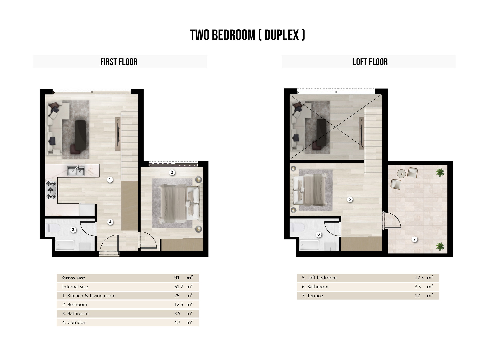Arcadia by Dörter 2+1 Loft Apartment 001