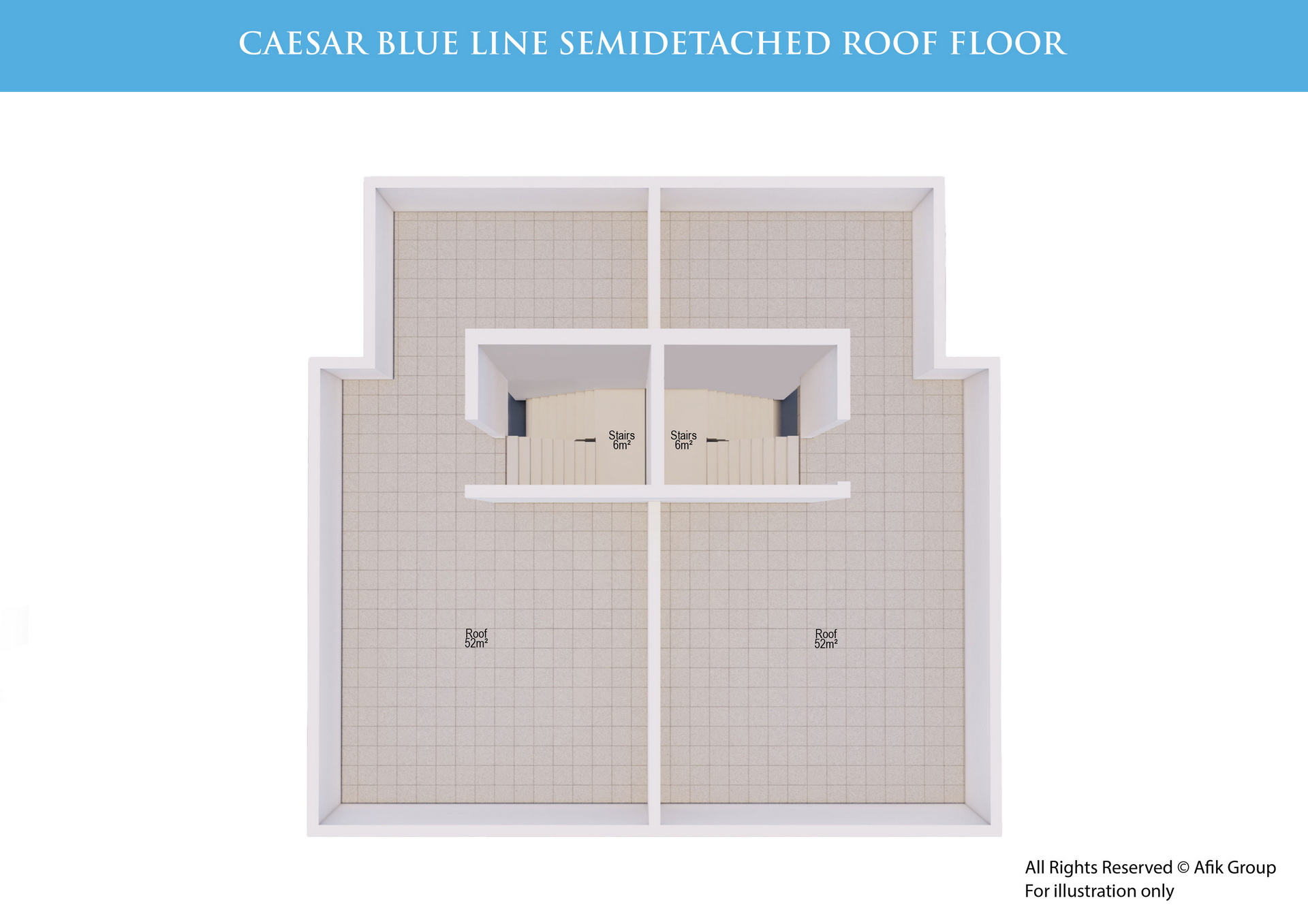 Caesar Blue Line Villas 3+1 Roof-Floor