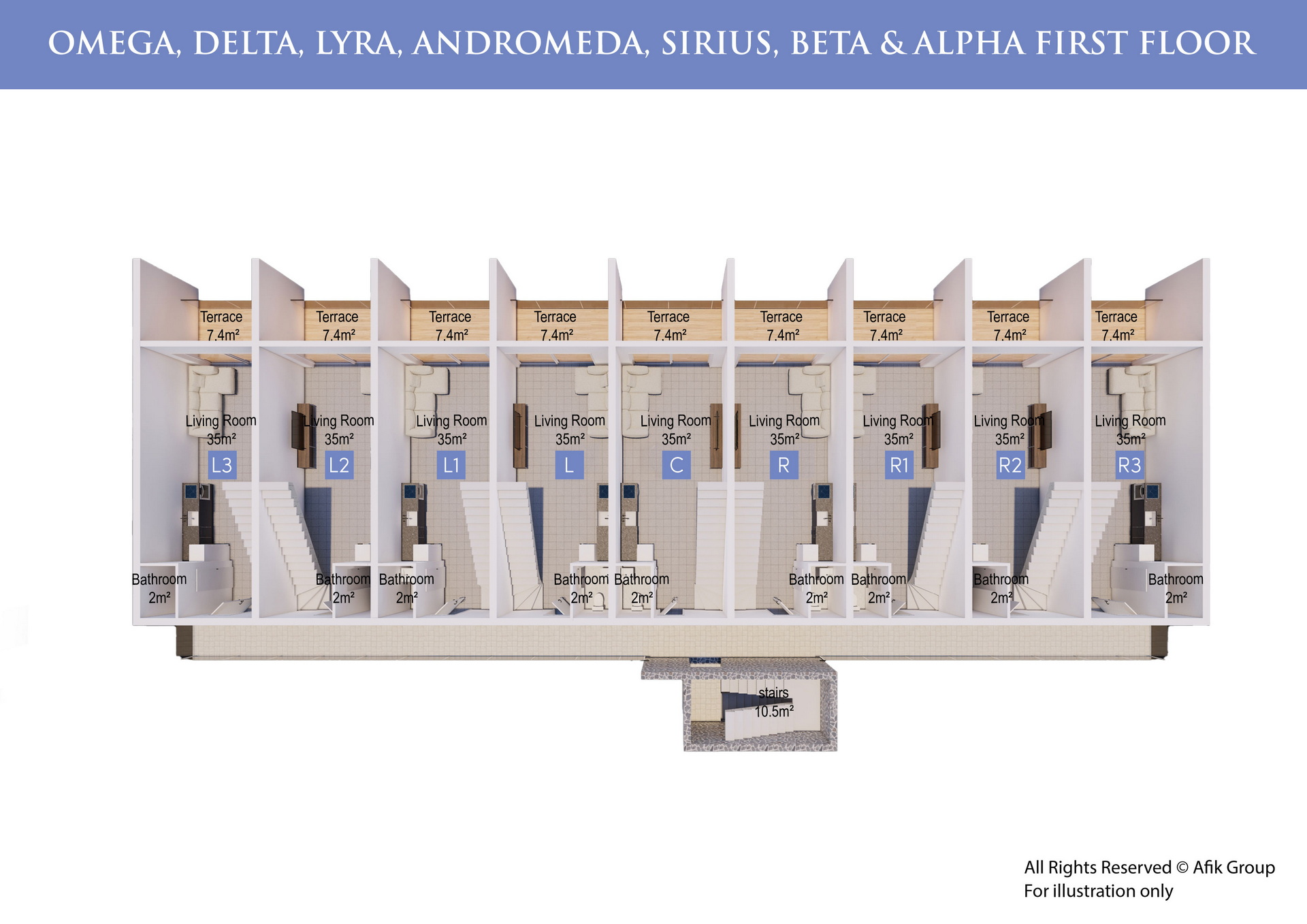 Caesar Breeze 1+1 Gallery Apartment First-Floor