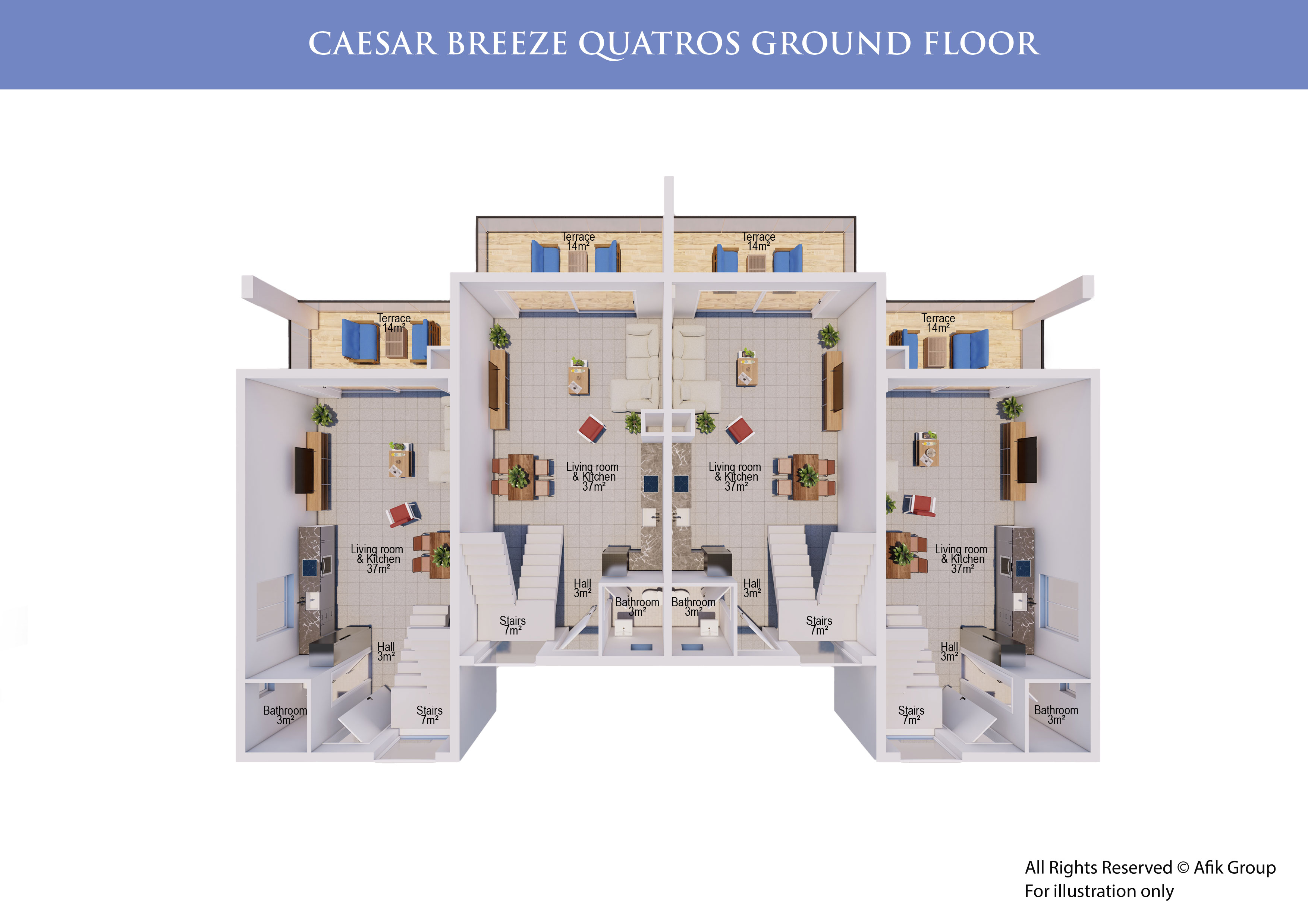 Caesar Breeze 2+1 Quatro Villa Ground-Floor