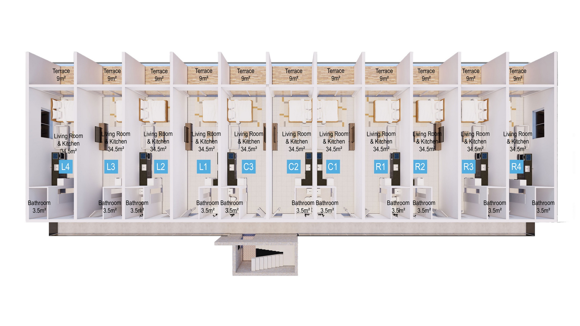 Caesar Cliff Studio First-floor