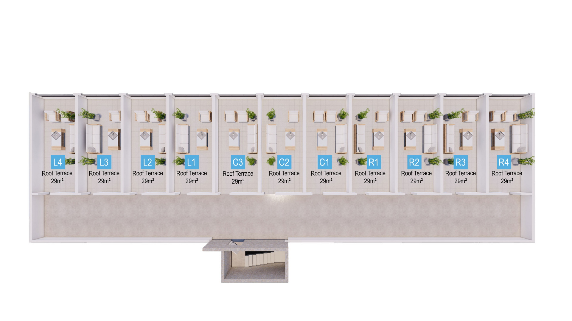 Caesar Cliff Studio Roof