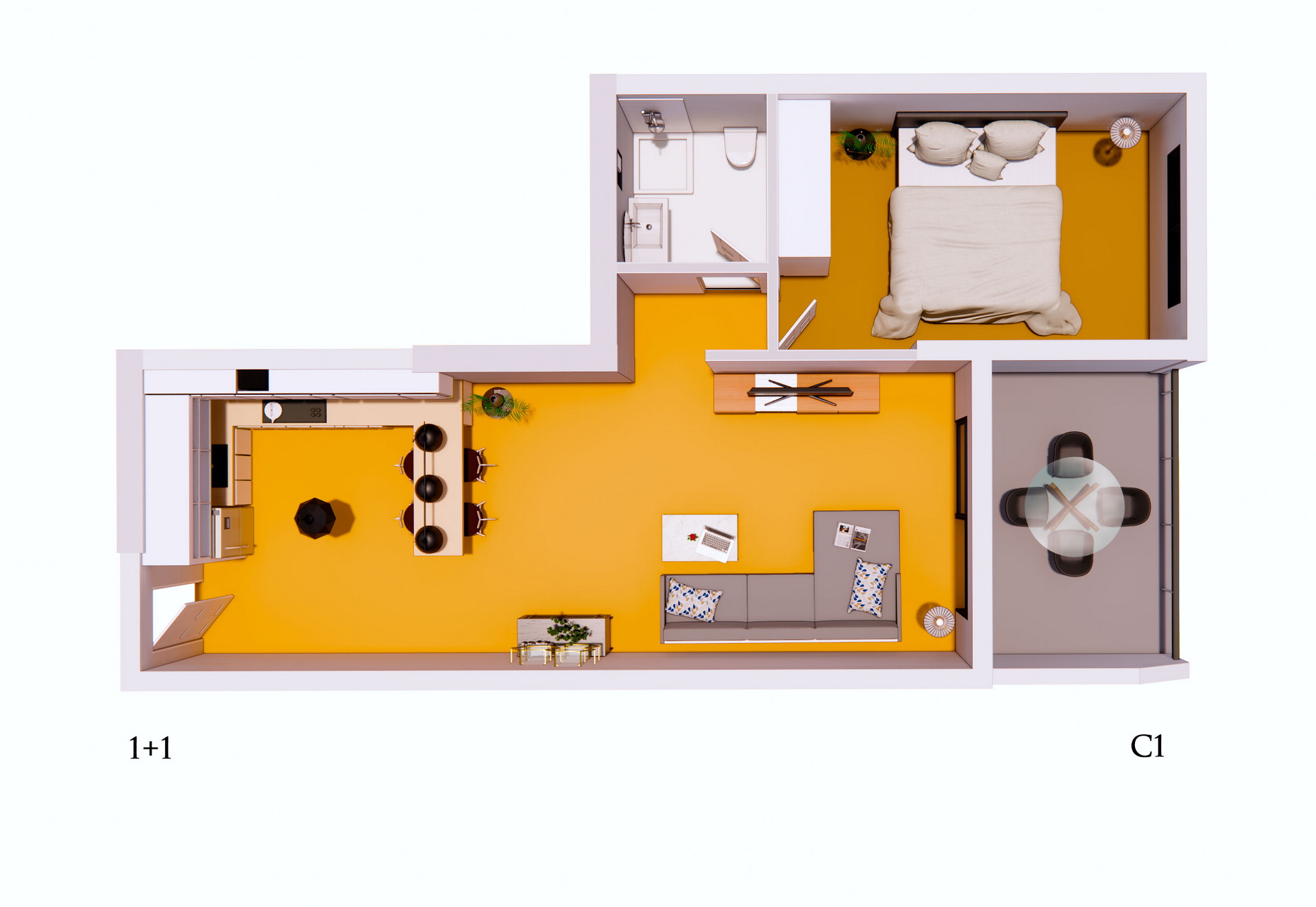 Caesar Resort 1+1 Apartment C1