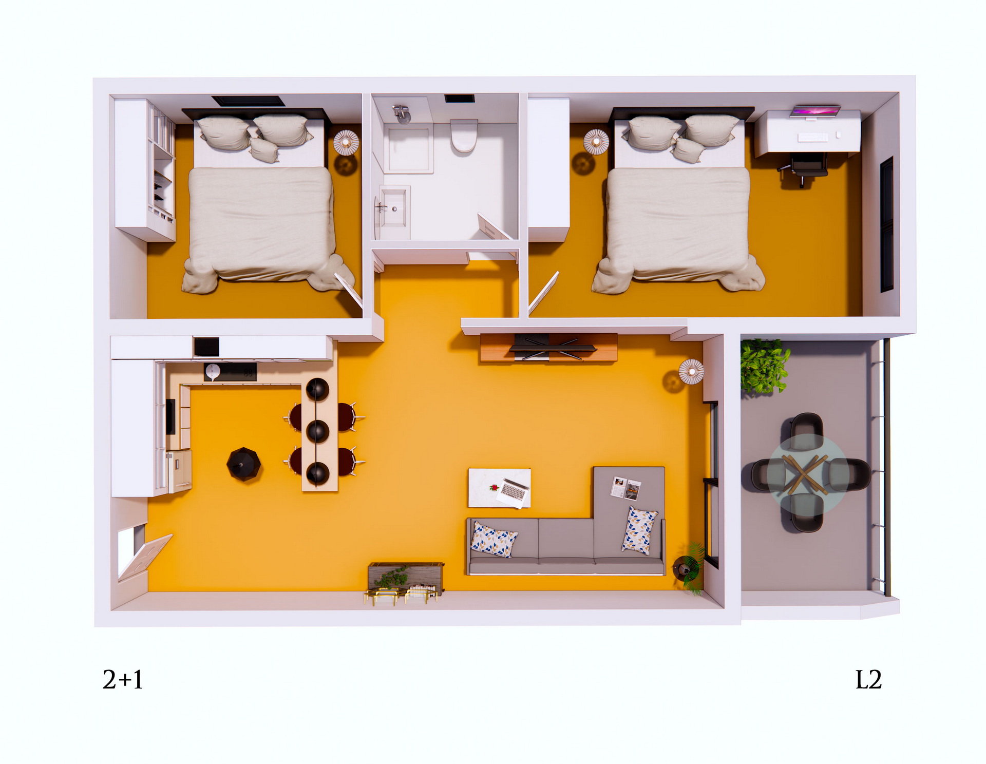 Caesar Resort 2+1 Apartment L2