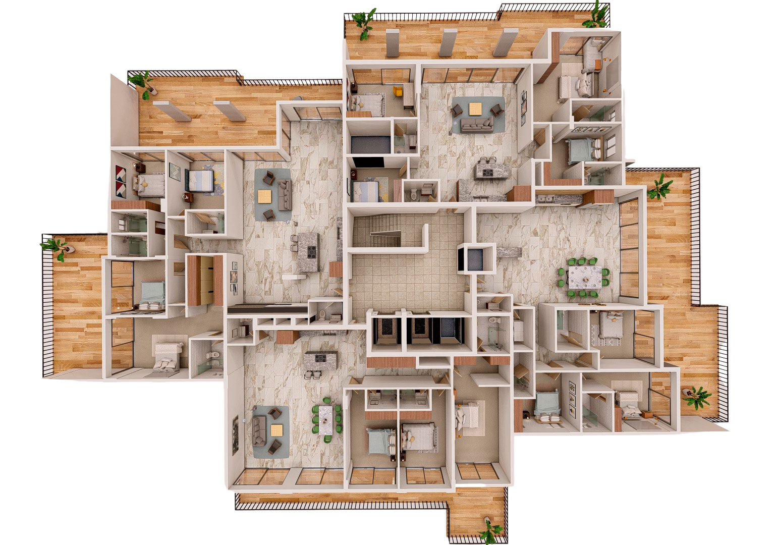 Caesar Resort 4+1 Penthouse COMMODUS-1