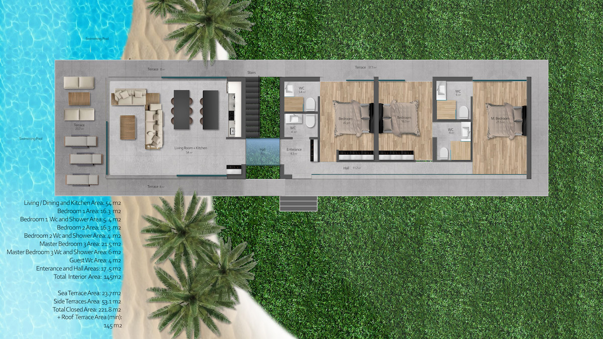 Hawaii Homes 3+1 Villa 001