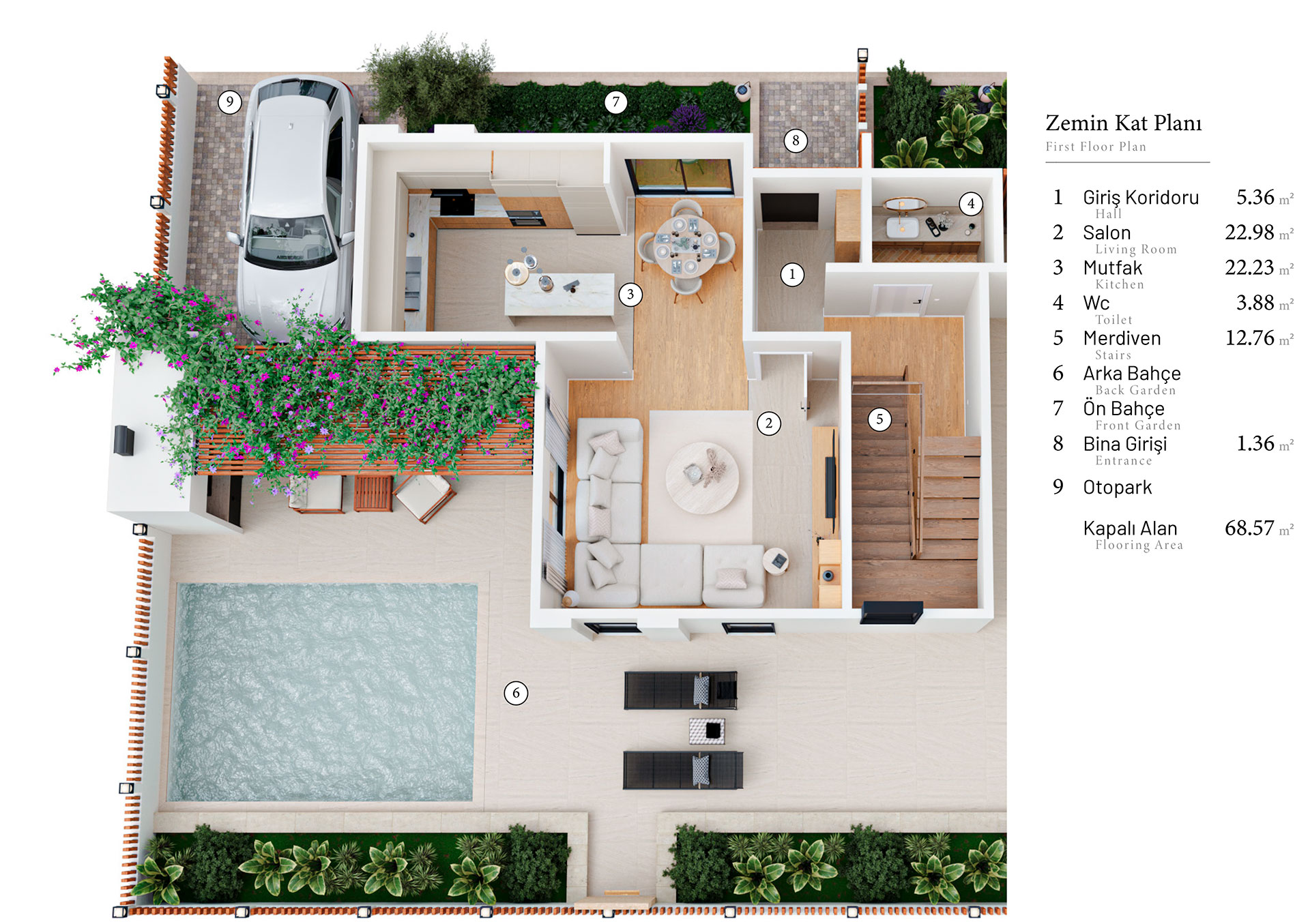 KʼSABA İskele 3+1 Villa 001