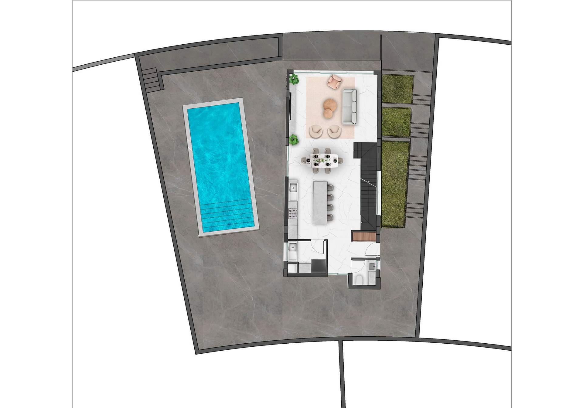 Natulux 3+1 Triplex Villa 001