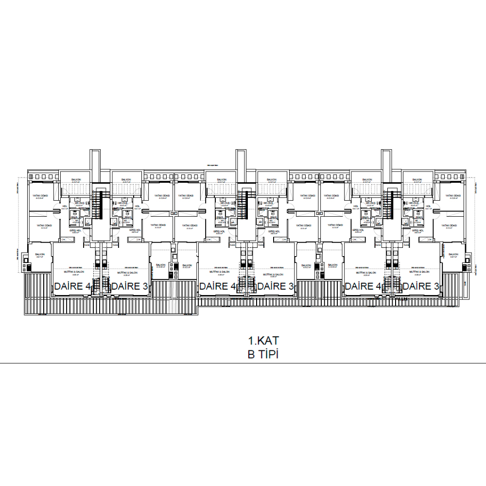 Olive Court 3+1 Loft Apartment 77