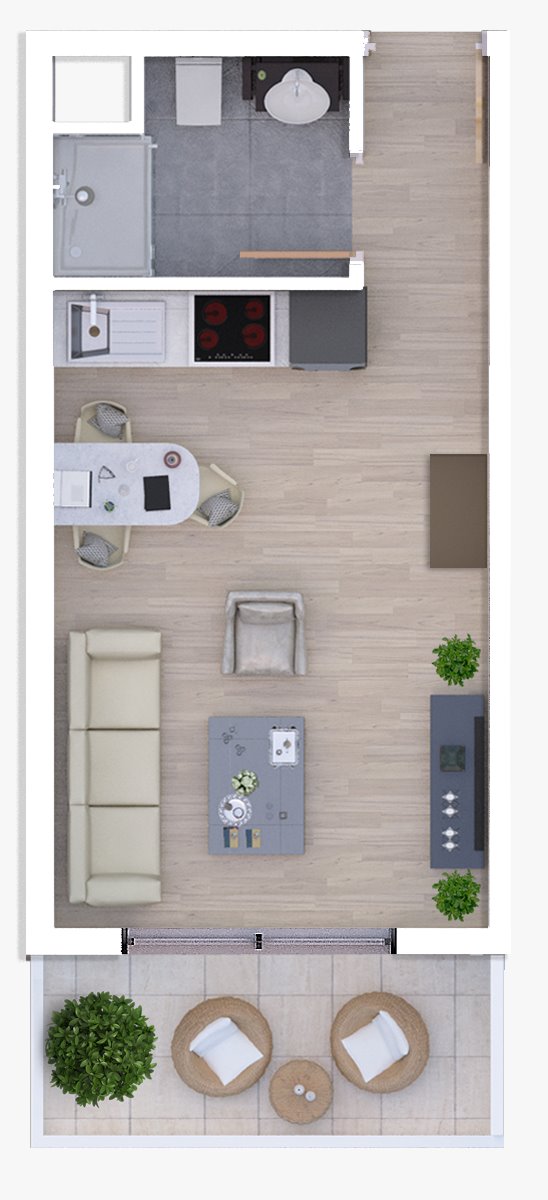 Riverside Life Residence Studio studio